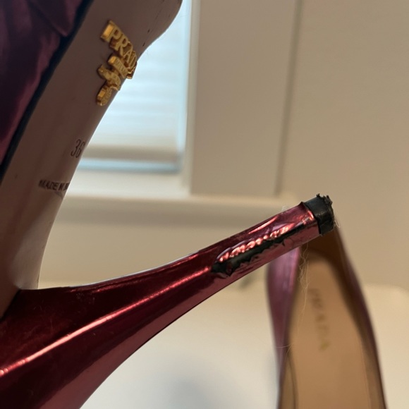 Prada Metallic Pink platform heels - Picture 5 of 6